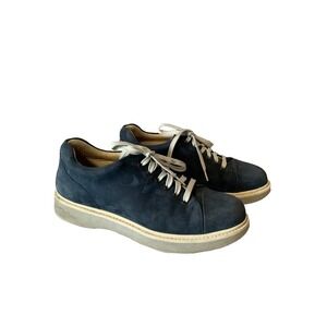 Samuel Hubbard Womens Shoes 6.5 Blue Suede Athletic W1300-016 Leather Nubuck